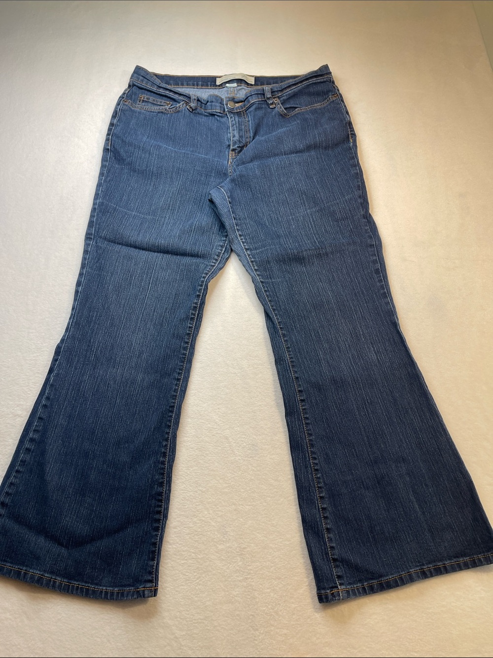 Venezia Dark Blue Flare Jeans WOMENS SIZE 16 P DENIM
